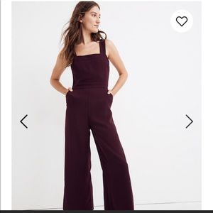 Madewell Apron Bow Back Jumpsuit